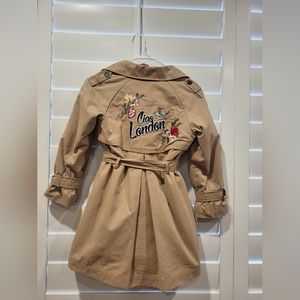 Zara Girls Size 8 Ciao London Trenchcoat